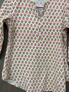 Kipek Brand Medium Size Jaipuri Print Kurti