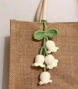 Crochet Bell Keychain