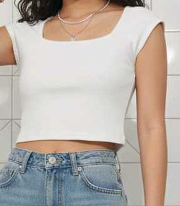 Square Neck Crop Top Set