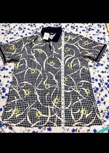 Patterned Polo Shirt