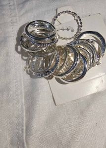 Silver plated Pinteresty rings