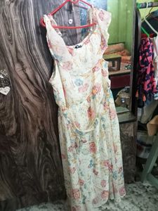 Floral Chiffon Maxi Dress