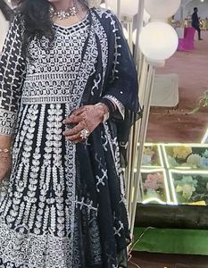 Bridal Engagement Skirt Kurti With Mirror Work