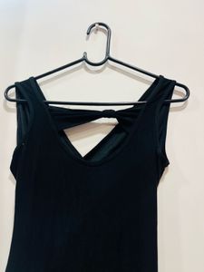 Asymmetrical Black Dress