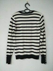 Zara Stripe Full Sleeves Top