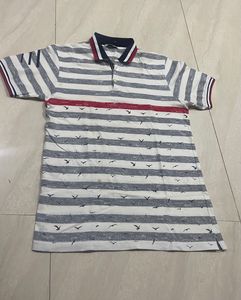 👕Men’s T-shirt White N Grey 👕