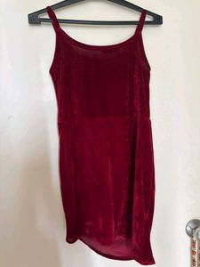 SHORT MINI VELVET DRESS