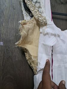 White Anarkali