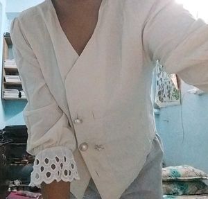 Elegant  Button-Down Top