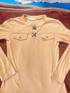 Peach Long Sleeve Top