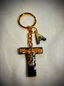 Resin Initial Keychains