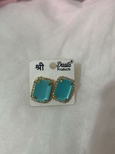 Teal Earrings
