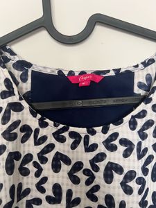 Breezy White Printed Top –(M)
