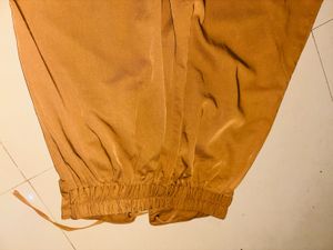 Tan Wide Leg Palazzo Pants