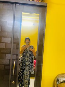 One Piece Ethnic Flarred Gown With Choker Dupatta