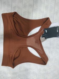 New Puma 4 KEEPS Sports Bra - Teak