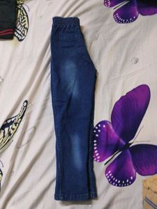 Boys Blue and Black Denim Jeans