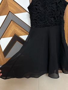 Elegant Black Skater Dress
