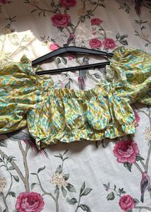 Brand New Floral Print Crop Top, Bust-38/36