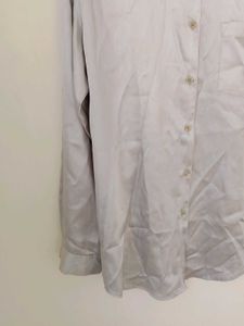 Grey Satin Shirt.