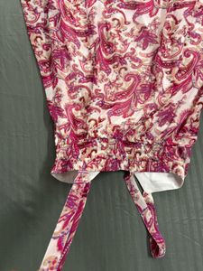 Pink Pattern Maxi Dress