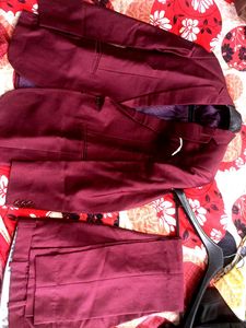 Maroon Suit &amp; Blazer