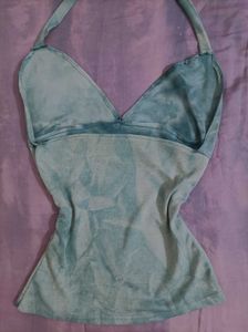 Halter Neck Vintage Y2K Top