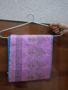Pink Floral Saree