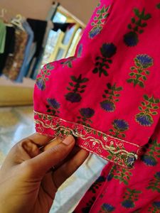 Printed Pink Kurta