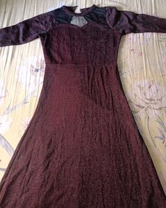 Maroon Evening Dress