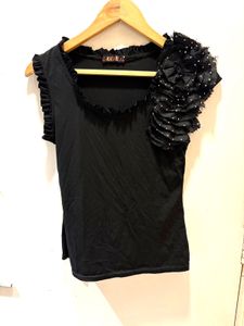 Beautiful Top With Flower Detailing