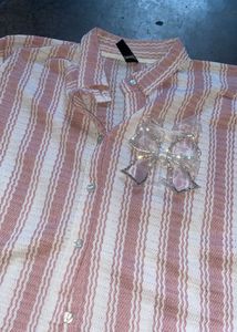 Striped Shirt with Bow