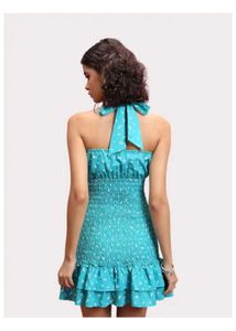 Floral Halter Mini Dress