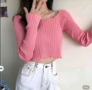 New with tag Pinterest Ribbed Knit Long Sleeve Top