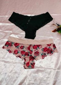 Lace Thong Panties - Set of 3