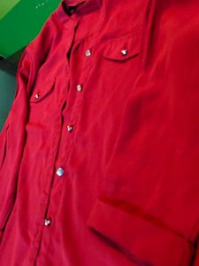 Red Shiry With Full Sleeves