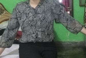 Black Shear Shirt/top For Girls