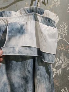 Tie-Dye Ruffle Midi Dress