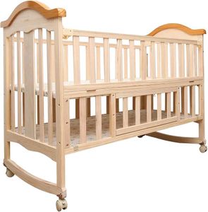 new luvlap Baby Wooden Crib cot cum rocker