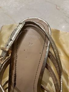 Bershka Imported Gold Heels