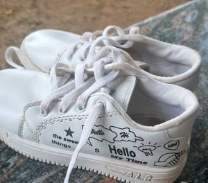 Kids' White Sneakers