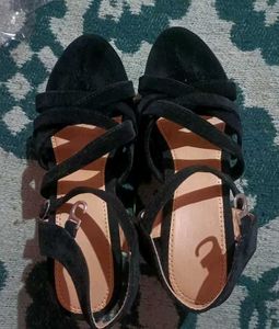 Black Velvet Heels Fresh Piece Whole Price Sale