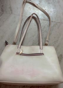 Lavie White Tote Bag✨🦢🤍