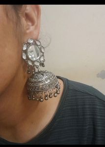 Oxidized Heavy Jhumkha