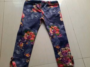 Multi Coloured Capri For Girls