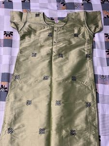 Green Silk Kurti
