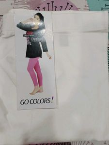 Go Colors White Leggings