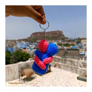 &#34;Forever Hug – Crochet Couple Keychain&#34;