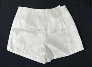 SAVANA White Ruffle Shorts