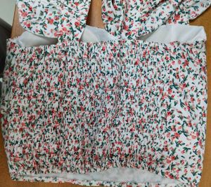 Floral Flutter Sleeve Top
